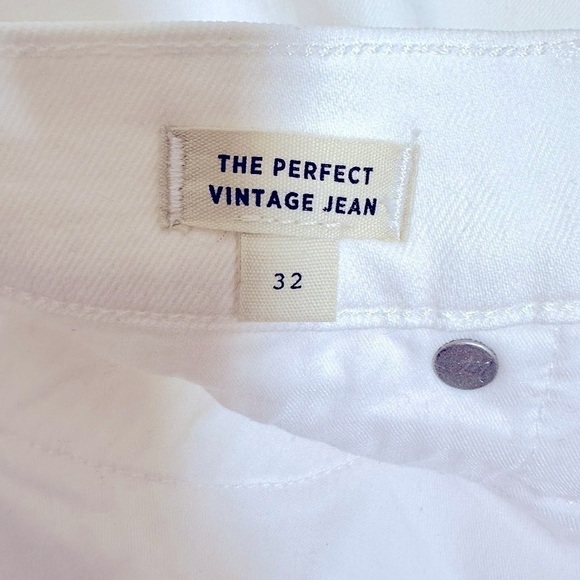 NWT Madewell The Perfect Vintage Jean White Size 32 - Picture 8 of 14